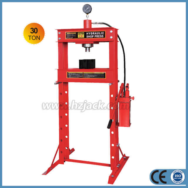 Hydraulic 30 Ton Shop Press With Gauge