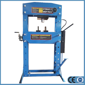 Hydraulic 50 Ton Shop Press with Double Speed Pump