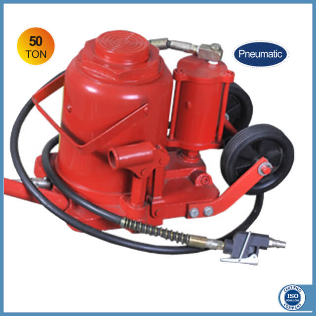 Heavy Duty 50 Ton Air over Hydraulic Bottle Jack from China